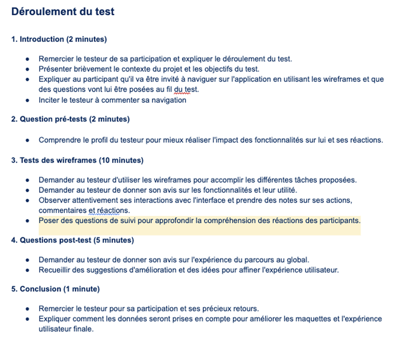 Cadrage des tests 1