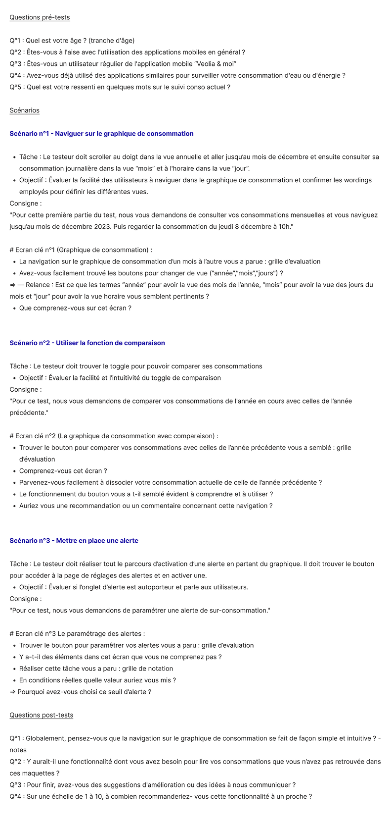 Cadrage des tests 2